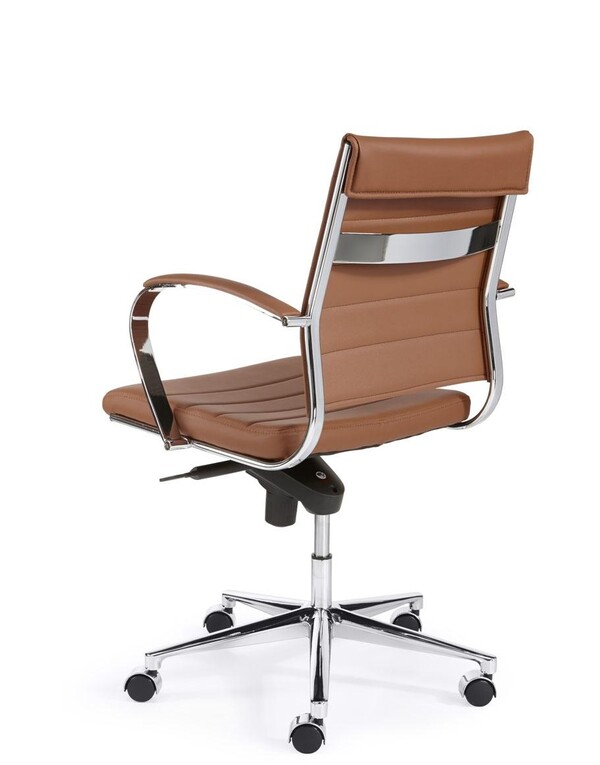 Designbureaustoel Den Haag L bruin