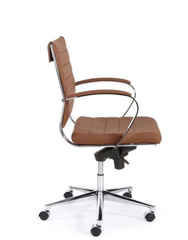 Designbureaustoel Den Haag L bruin